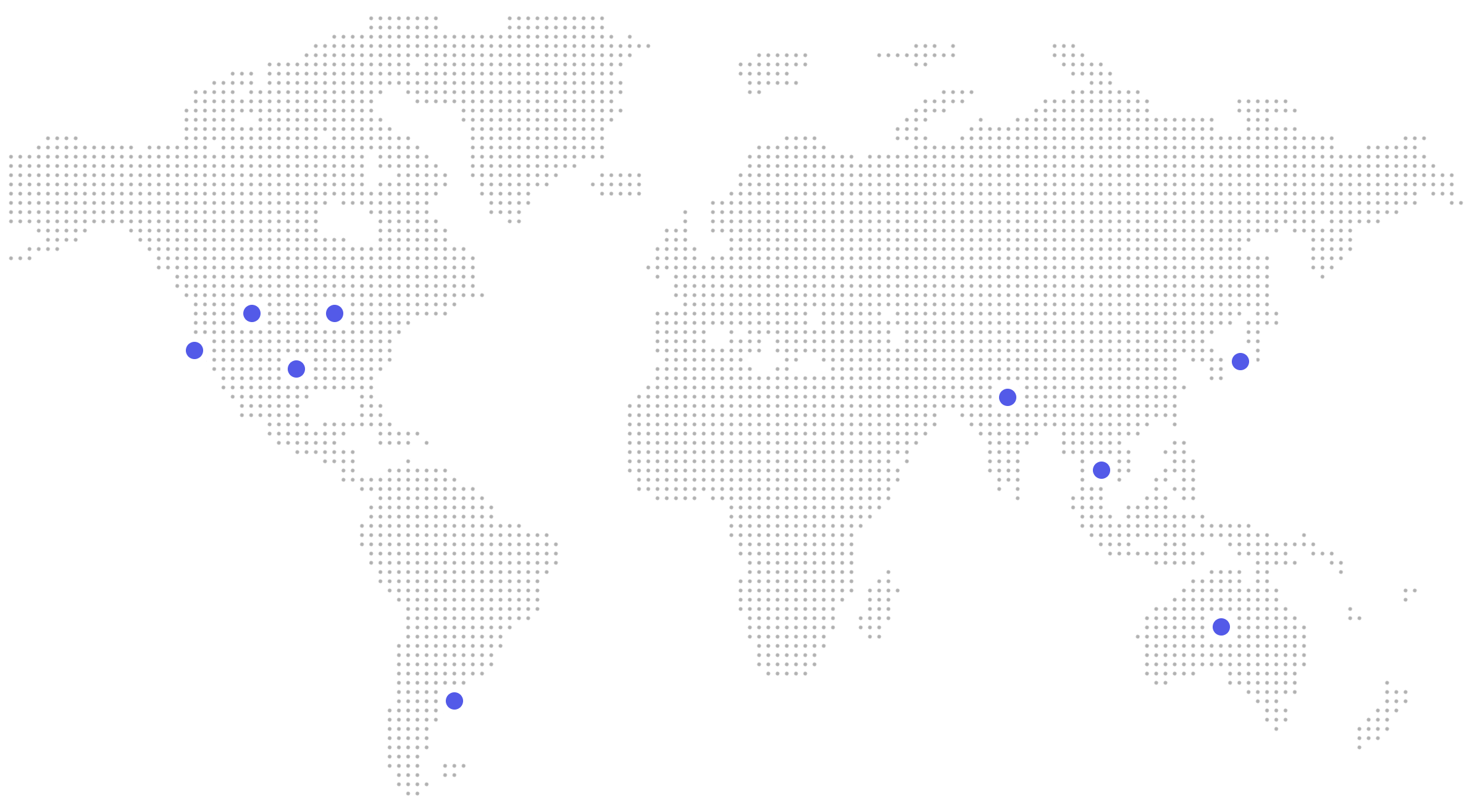 Company office locations map